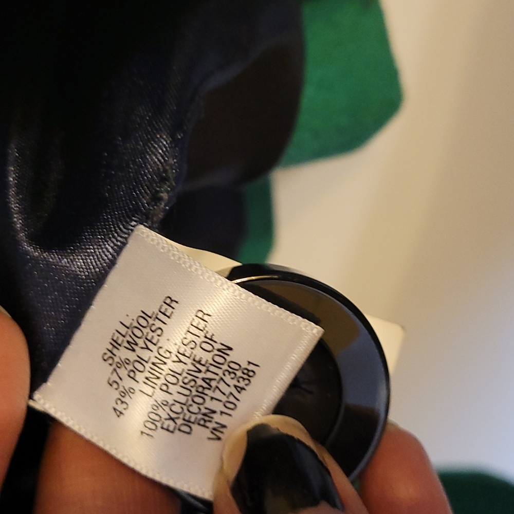Merona Green Wool Coat - Picture 12 of 16